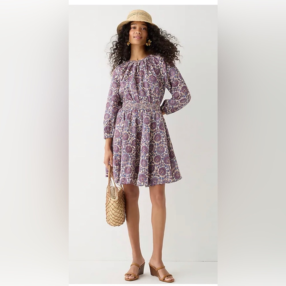 NWT J Crew Palermo Linen Mini Dress size Large Tall
